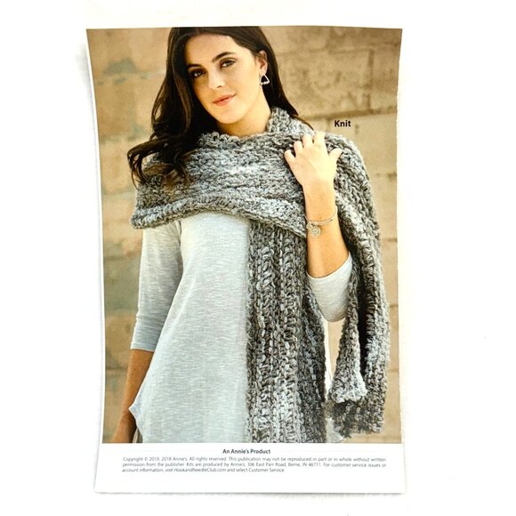 Annies Hook & Needle Kit Club Crochet Kit "Its A Wrap" - New - Picture 2 of 9